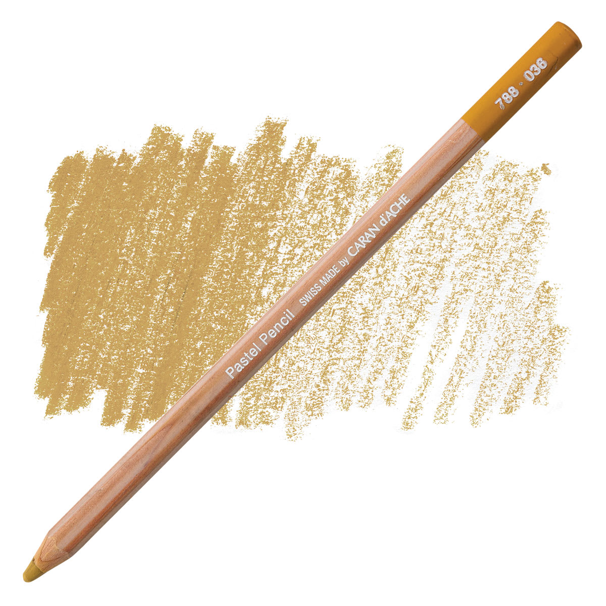 Lápis pastel Caran d’Ache 036 - Raw Sienna - unidade avulsa