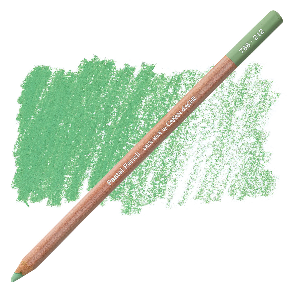 Lápis pastel Caran d’Ache 212 - Chromium Oxide Green - unidade avulsa