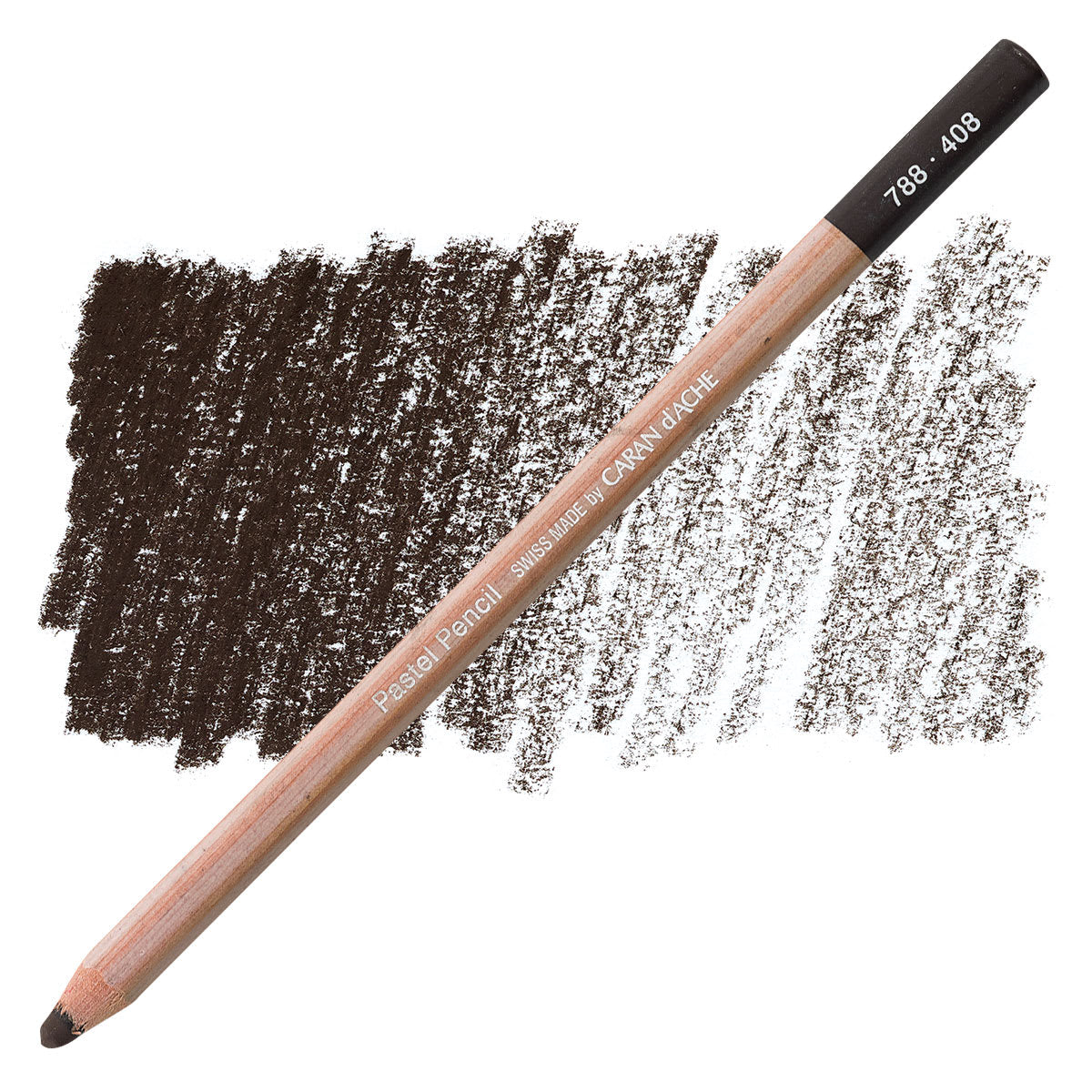 Lápis pastel Caran d’Ache 408 - Dark Sepia - unidade avulsa