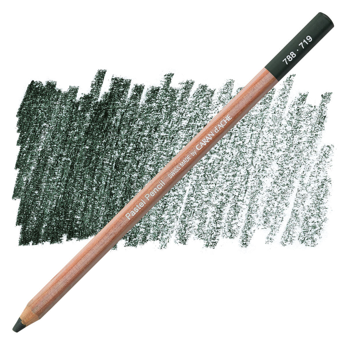 Lápis pastel Caran d’Ache 719 - Dark Phthalo Green - unidade avulsa