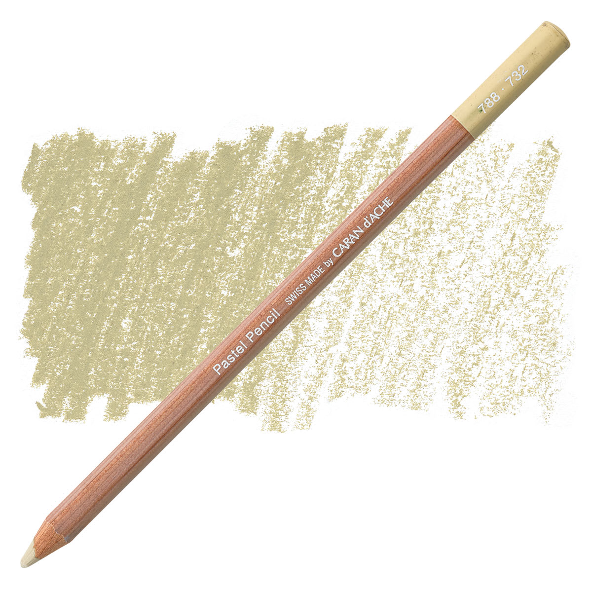 Lápis pastel Caran d’Ache 732 - Brown Olive 10 - unidade avulsa