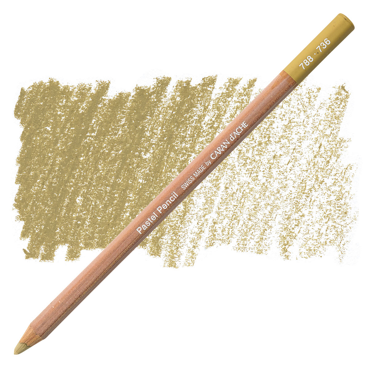 Lápis pastel Caran d’Ache 736 - Brown Olive 50 - unidade avulsa