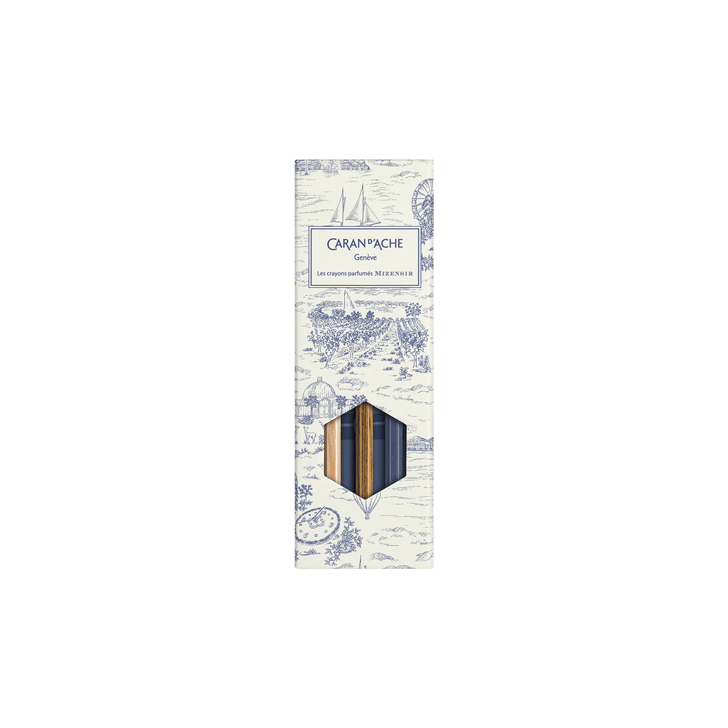 Caran d’Ache Toile de Jouy — Conjunto de 3 Lápis Perfumados La Maison