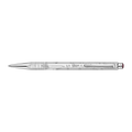 Caran d’Ache Toile de Jouy — Caneta Esferográfica Ecridor com Estojo de Couro Bordô