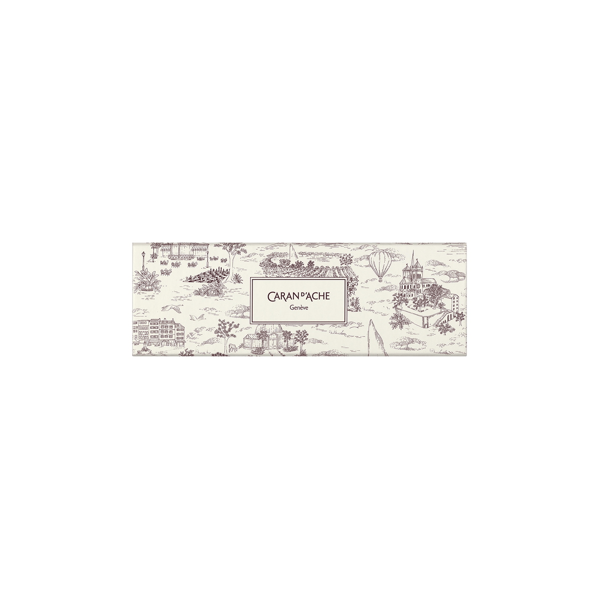 Caran d’Ache Toile de Jouy — Caneta Esferográfica 849 Burgundy — Bordô