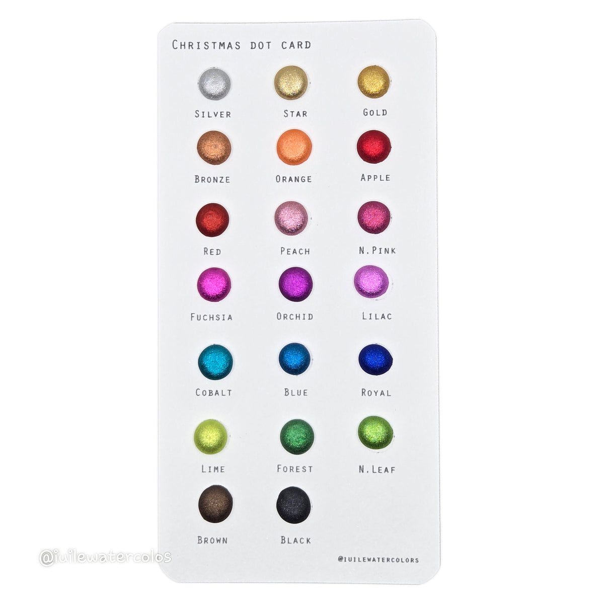 Cartela Iuile Christmas Dot Card