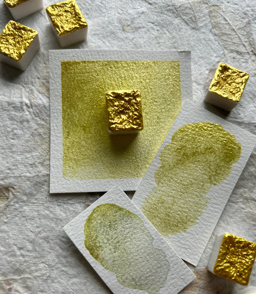 Claire Chi Studio — Yellow Sparkle — amostra de cor