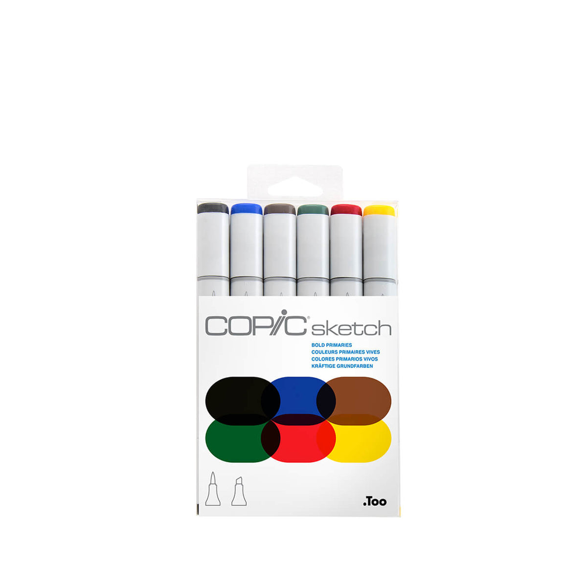 Kit Marcadores Copic Sketch Bold Primaries - 6 cores