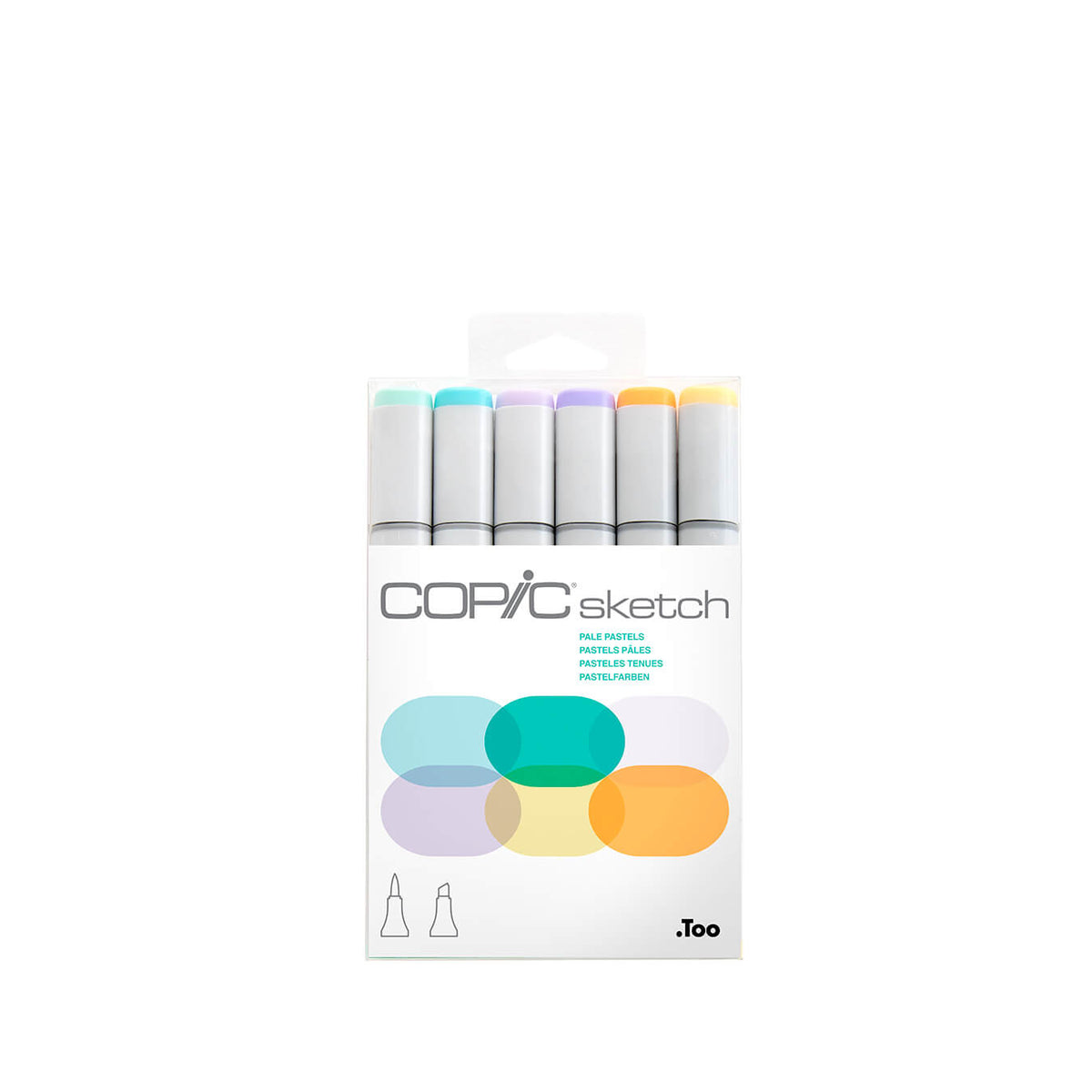 Kit Marcadores Copic Sketch Pale Pastels - 6 cores
