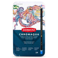 Derwent Chromaqua, lata com 24 lápis de cor aquareláveis