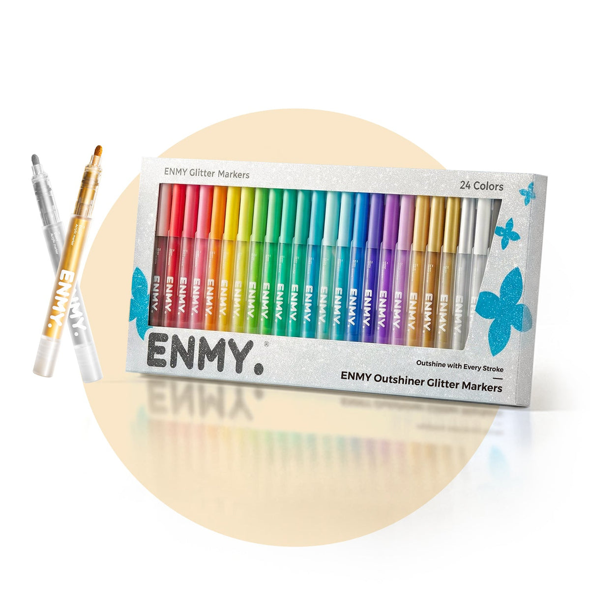 ENMY Outshiner Glitter: conjunto com 24 cores