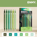 ENMY Rainbow: kit com 6 canetas 0,7 mm – Verde Floresta