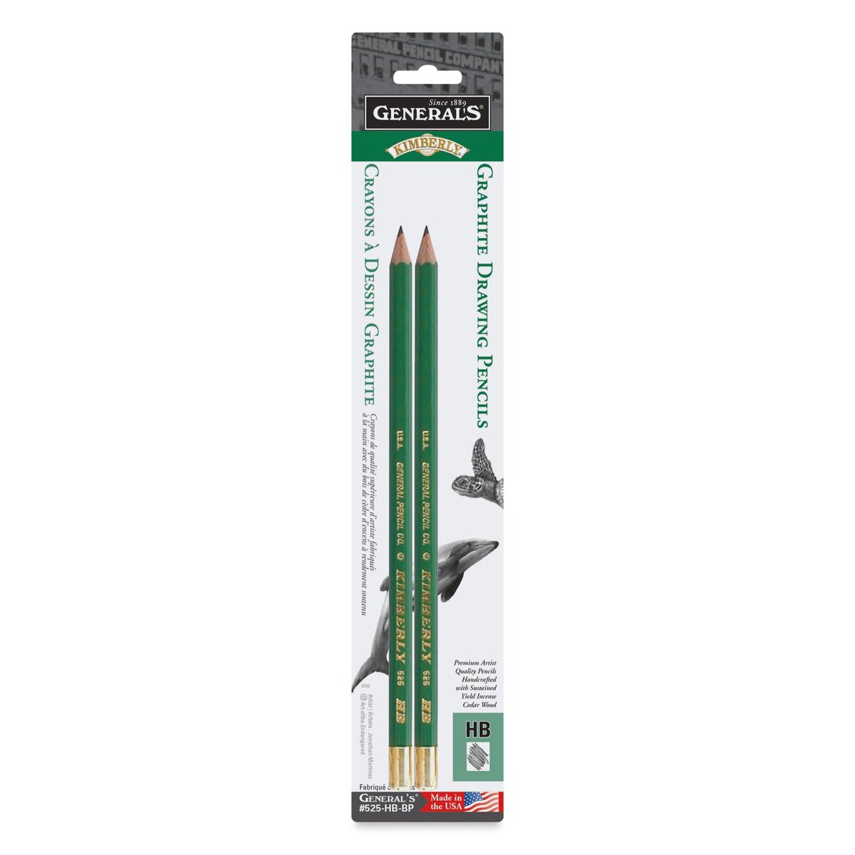 General's Kimberly Graphite Pencil - HB, Pkg of 2