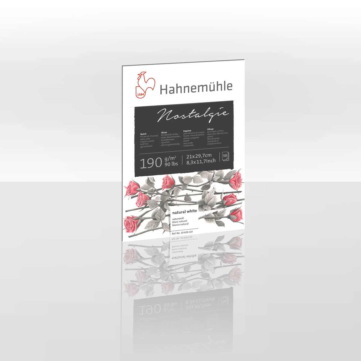 Bloco de Desenho Hahnemühle Nostalgie A4 190 g/m² • 50 folhas