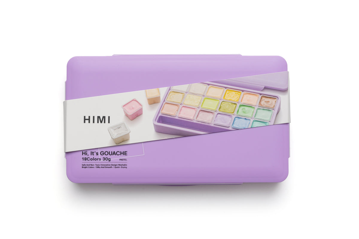 Tinta Guache HIMI 18 Cores 30 ml – Tons Pastéis – TST123