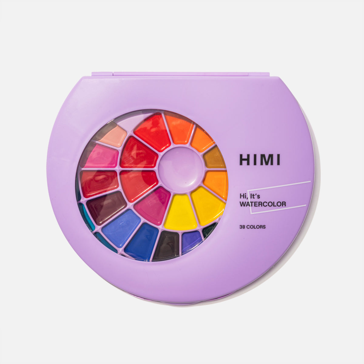 Tinta Aquarela HIMI 38 Cores Semiúmida com Pincel – YSC189