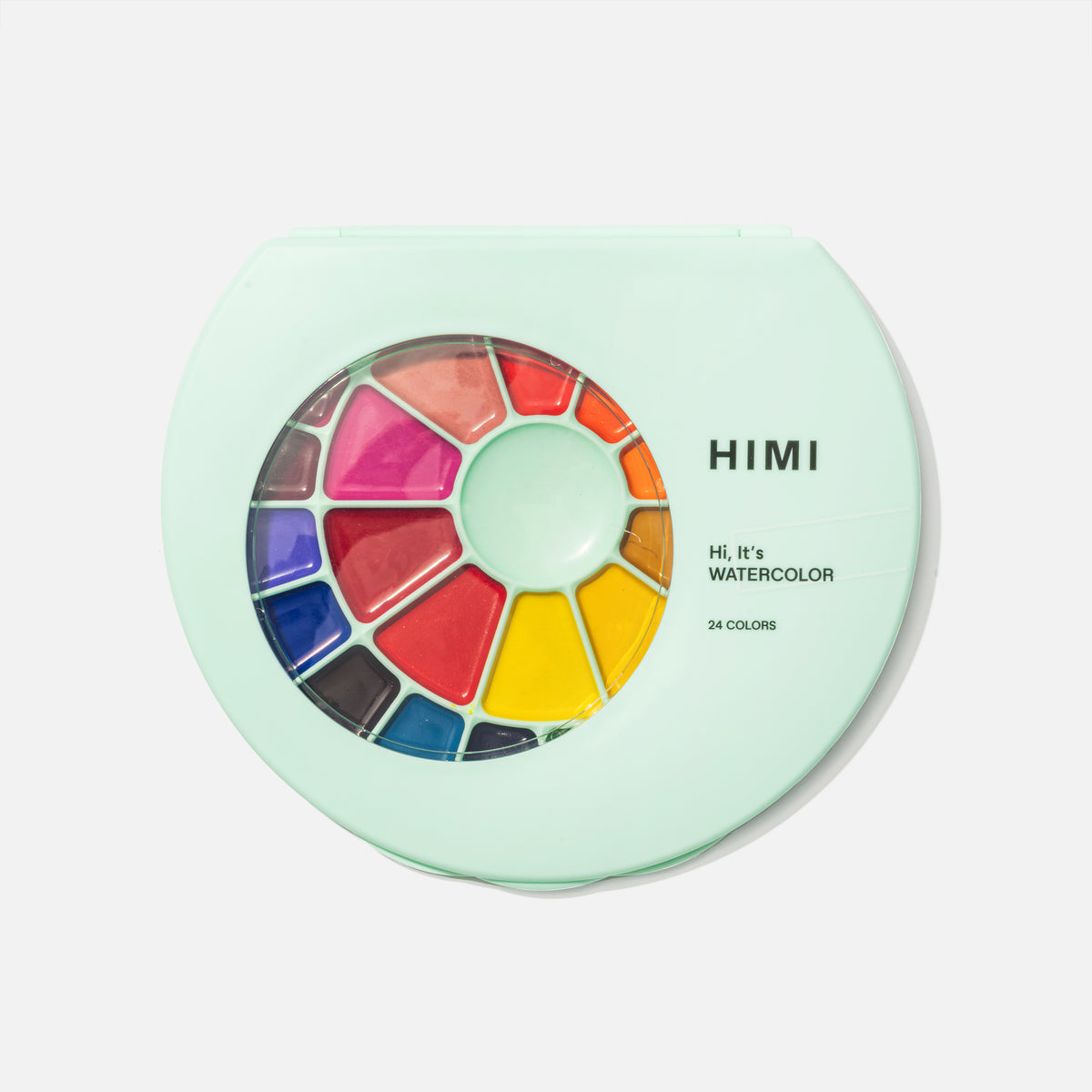 Tinta Aquarela HIMI 24 Cores Semiúmida com Pincel – YSC190
