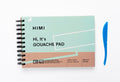 Bloco para Guache HIMI ZSF07 verde, 40 folhas, 21 × 14,9 cm, com cortador plástico