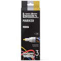 Kit Liquitex Accent com 3 marcadores acrílicos de 2 mm