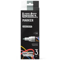 Kit Liquitex Monochrome com 3 marcadores acrílicos de 2 mm