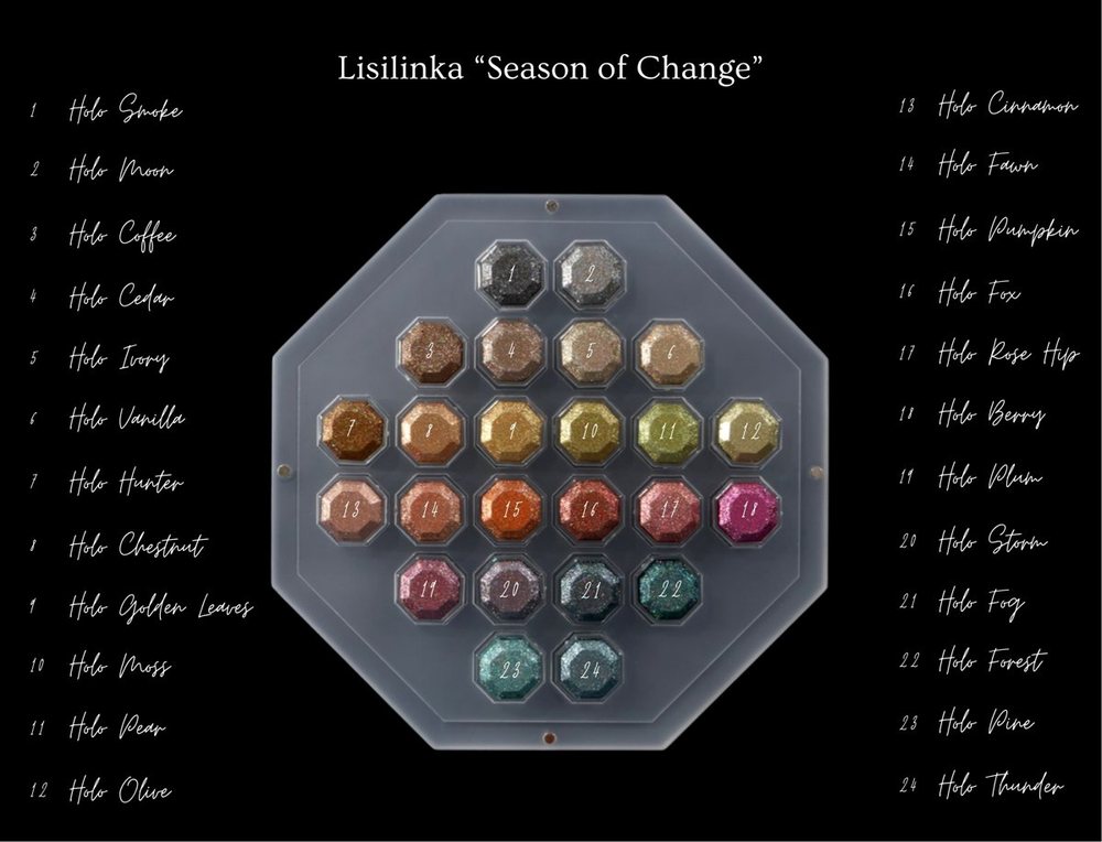 Cartão das 24 cores Lisilinka Season of Change
