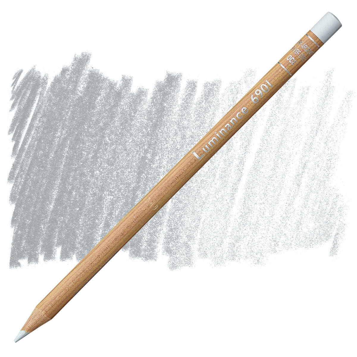 Luminance 6901 002 - Silver Gray: lápis e amostra da cor