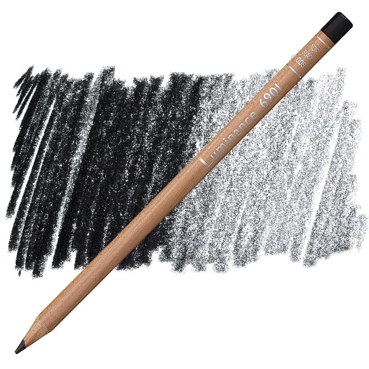 Luminance 6901 009 - Black: lápis e amostra da cor