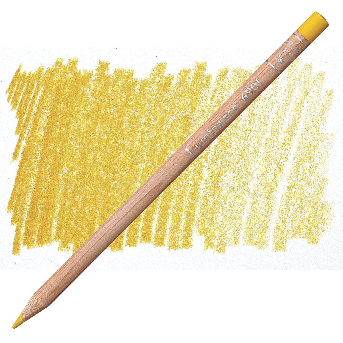 Luminance 6901 034 - Yellow Ochre: lápis e amostra da cor