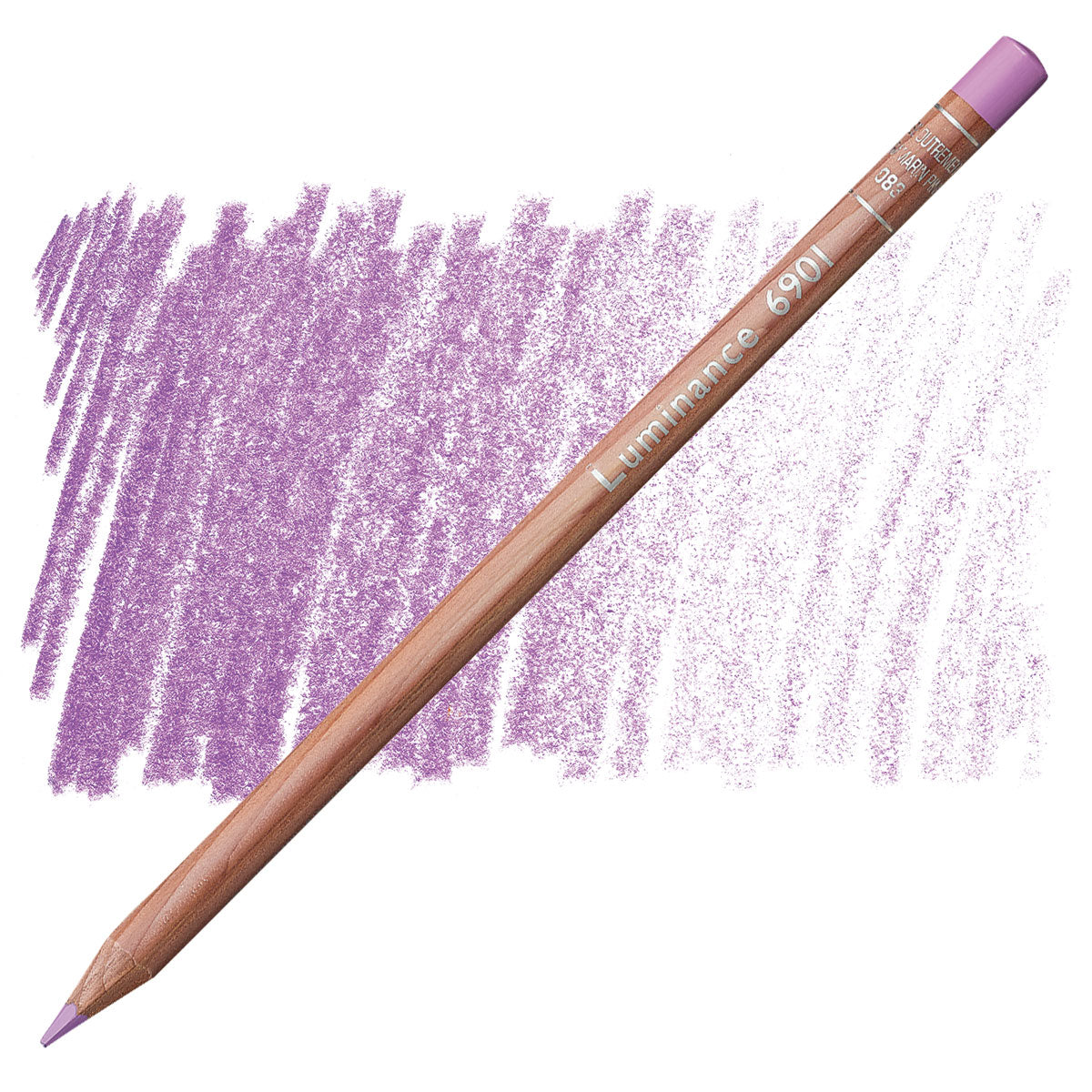 Luminance 6901 083 - Ultramarine Pink: lápis e amostra da cor