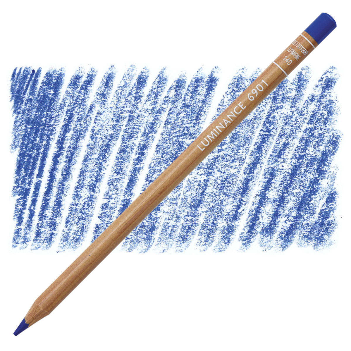 Luminance 6901 140 - Ultramarine: lápis e amostra da cor