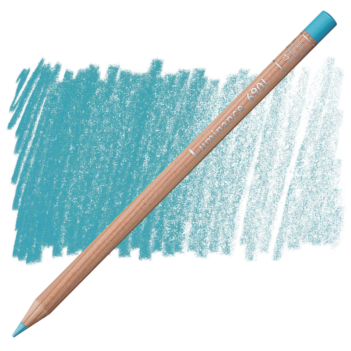 Luminance 6901 171 - Turquoise Blue: lápis e amostra da cor