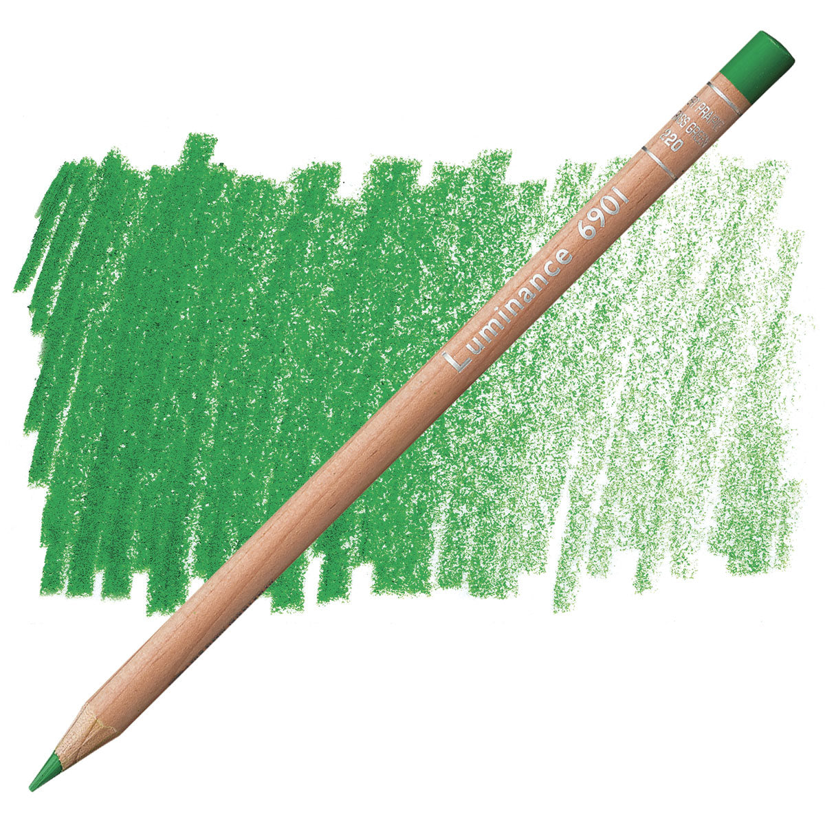 Luminance 6901 220 - Grass Green: lápis e amostra da cor