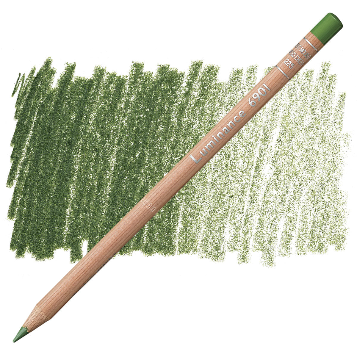 Luminance 6901 225 - Moss Green: lápis e amostra da cor