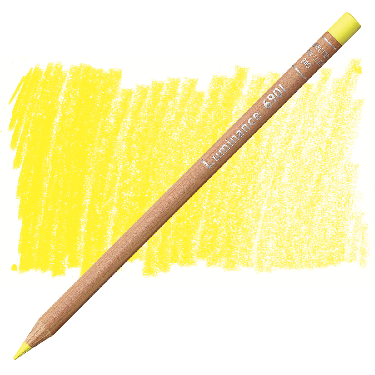 Luminance 6901 240 - Lemon Yellow: lápis e amostra da cor