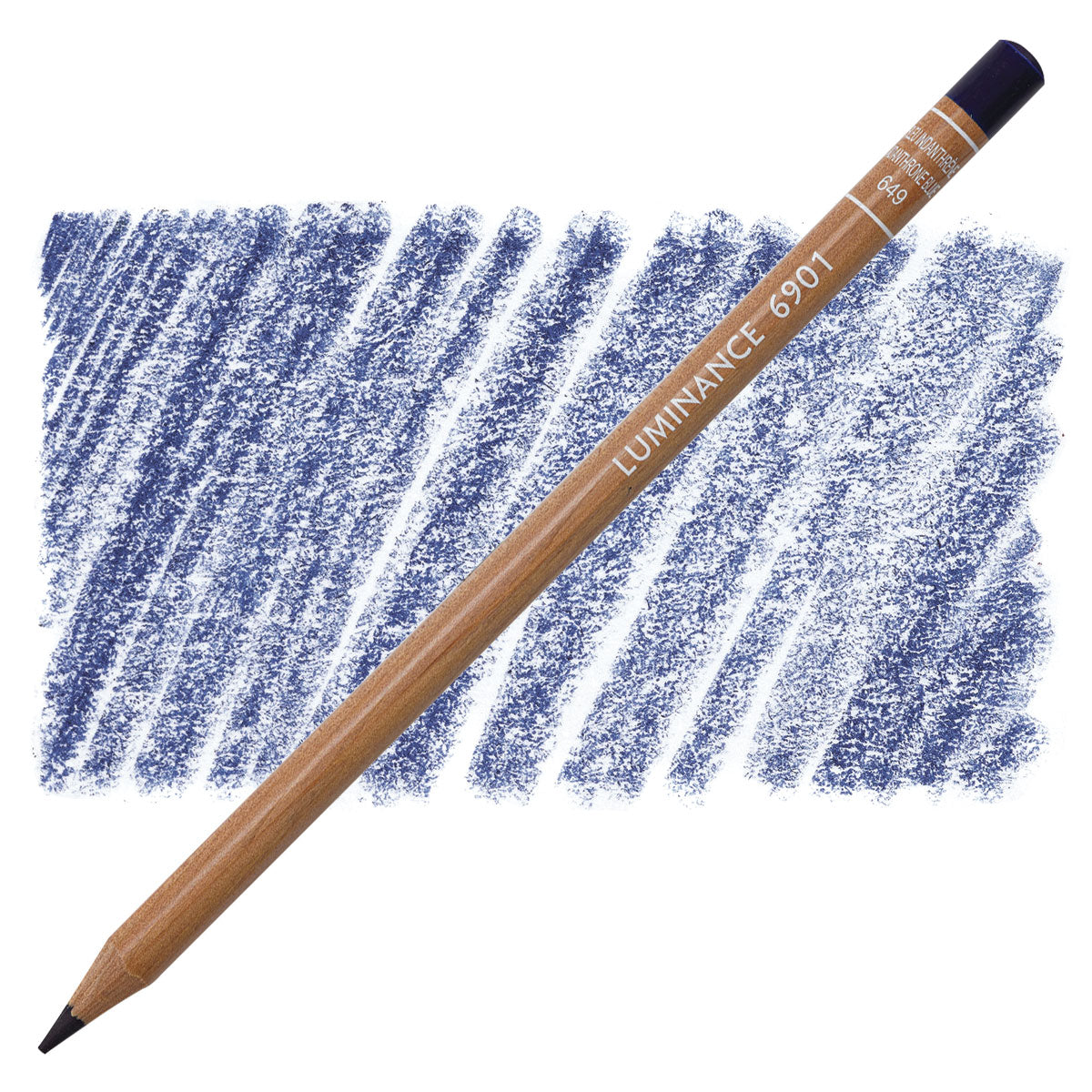 Luminance 6901 649 - Indanthrone Blue: lápis e amostra da cor