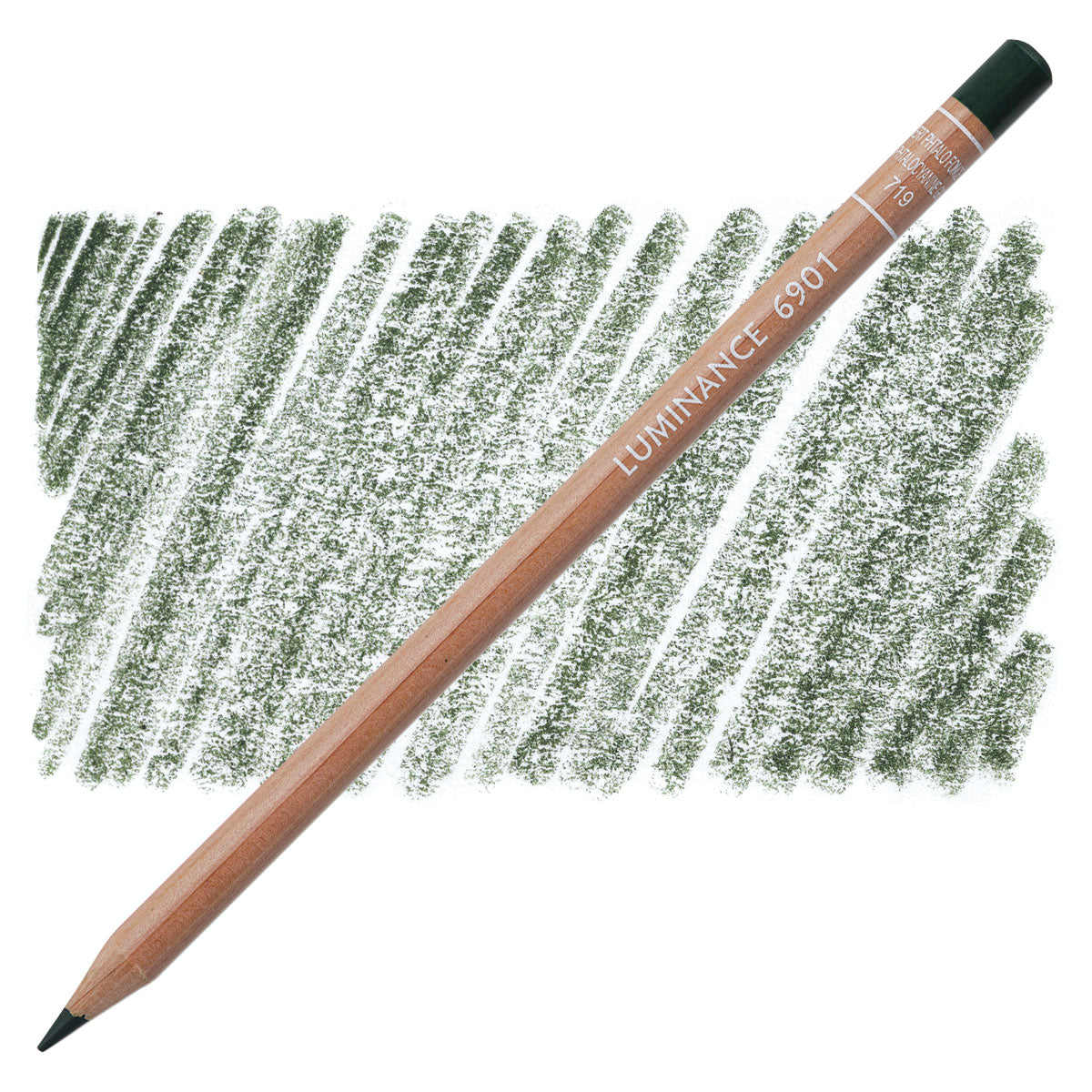 Luminance 6901 719 - Dark Phthalocyanine Green: lápis e amostra da cor