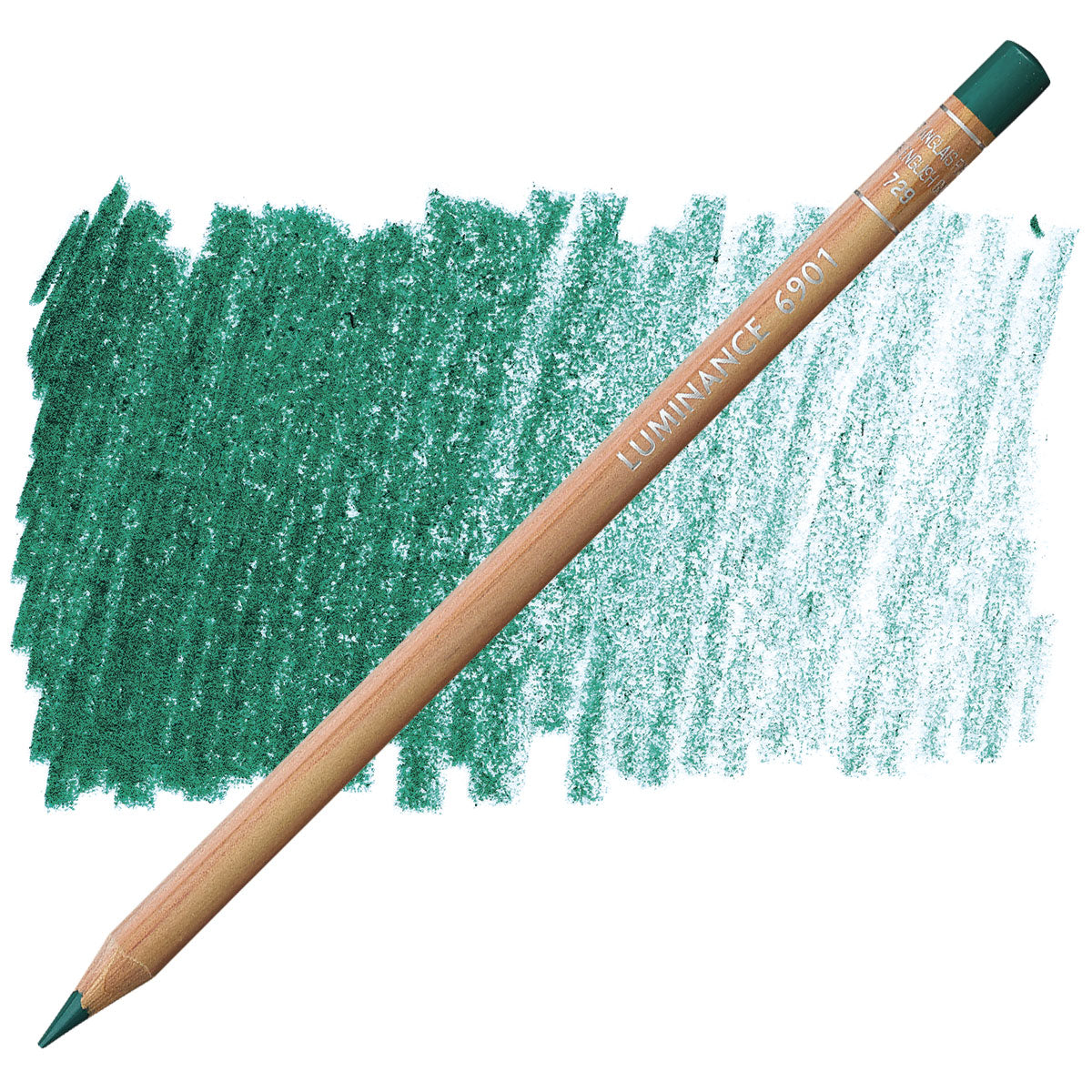Luminance 6901 729 - Dark English Green: lápis e amostra da cor
