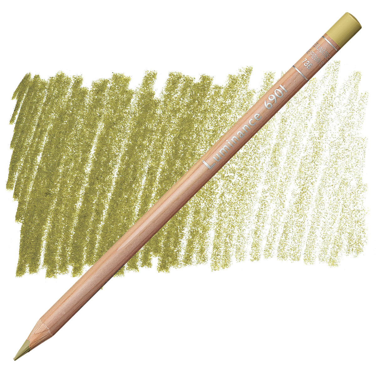 Luminance 6901 736 - Olive Brown 50%: lápis e amostra da cor
