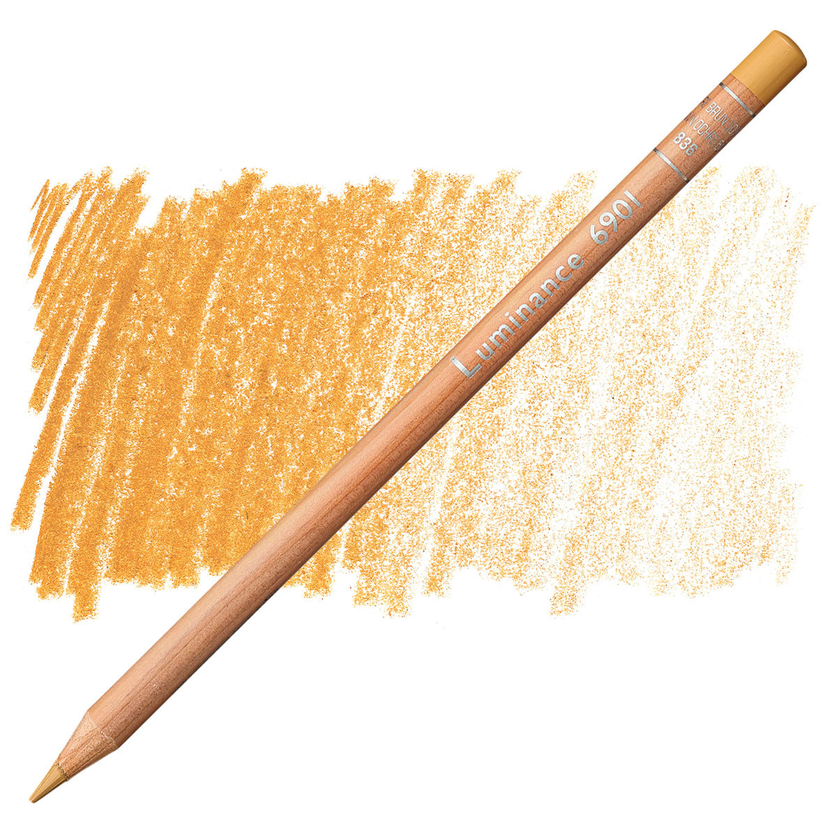 Luminance 6901 836 - Brown Ochre 50%: lápis e amostra da cor