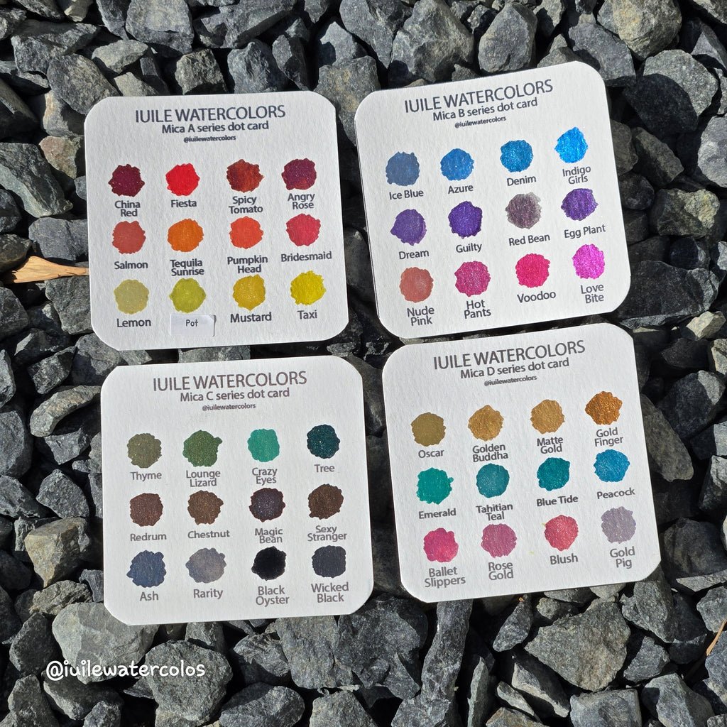 Cores da cartela Iuile Mica Dot Card