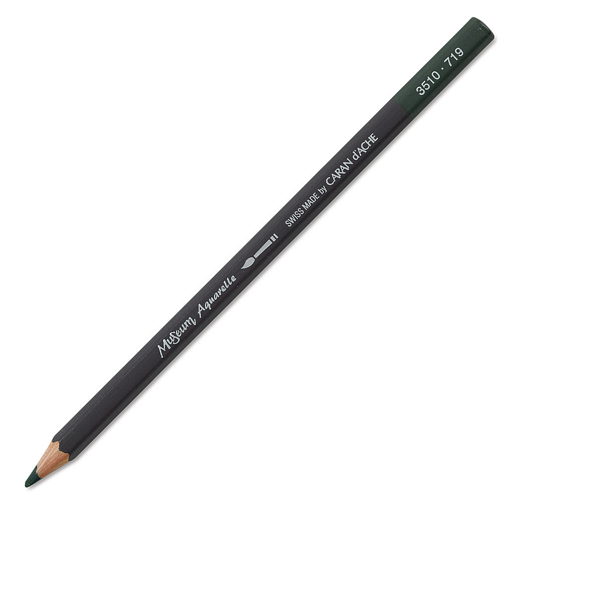 Caran d’Ache Museum Aquarelle - 719 Dark Phthalocyanine Green - lápis avulso