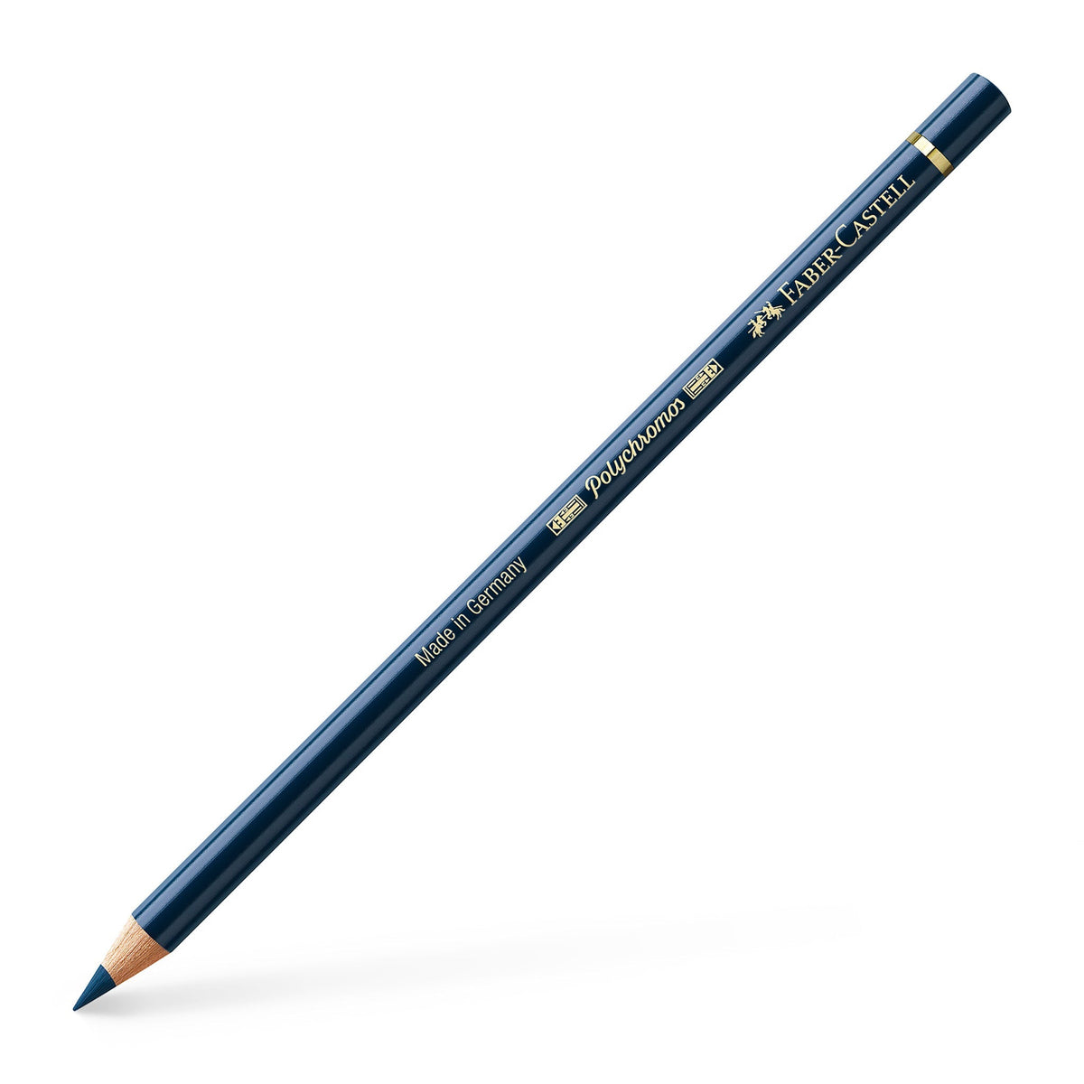 Lápis Polychromos 157 Dark Indigo que compõe o kit Paisagem Urbana; imagem individual sem caixa