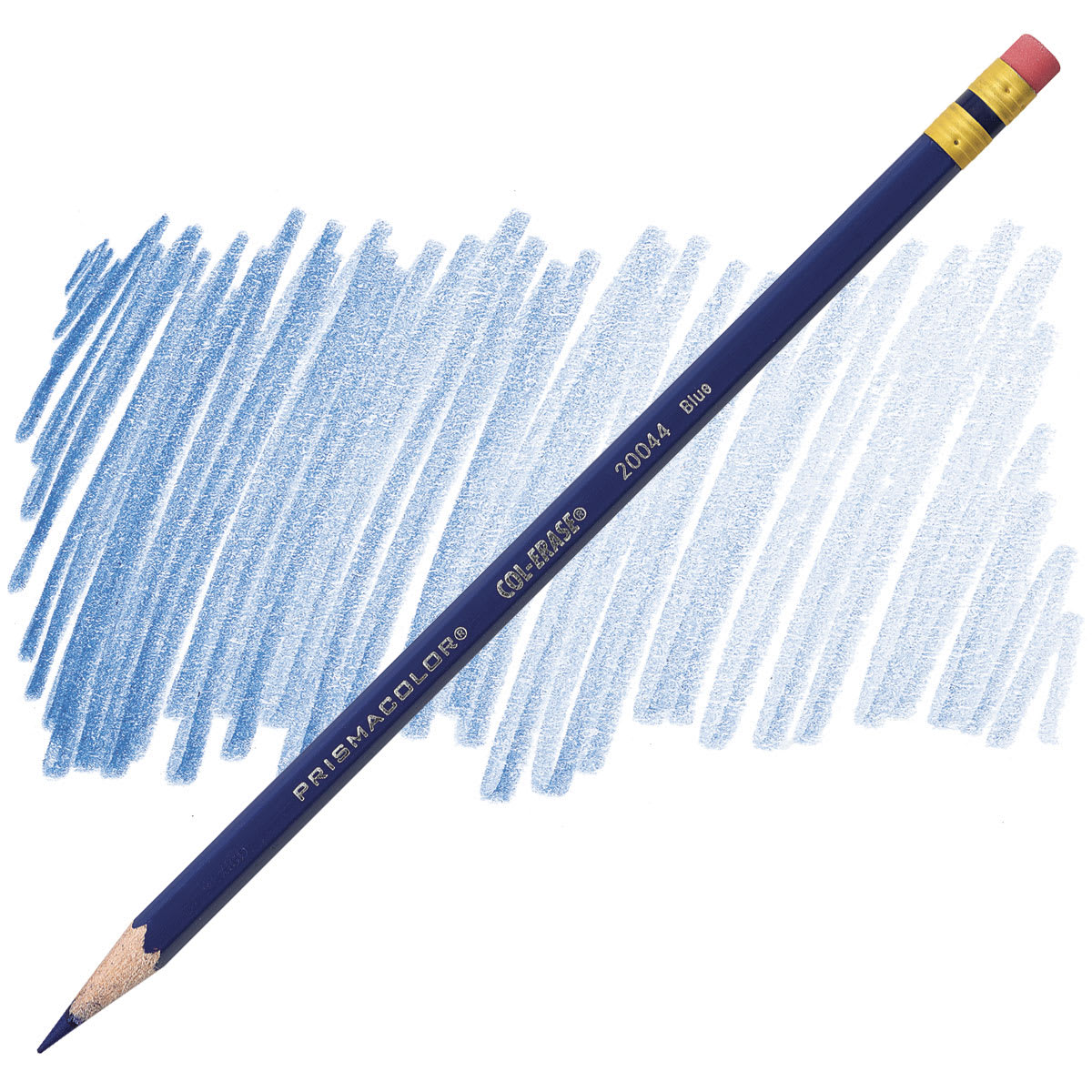 Lápis Prismacolor Col-Erase blue 20044 e amostra da cor