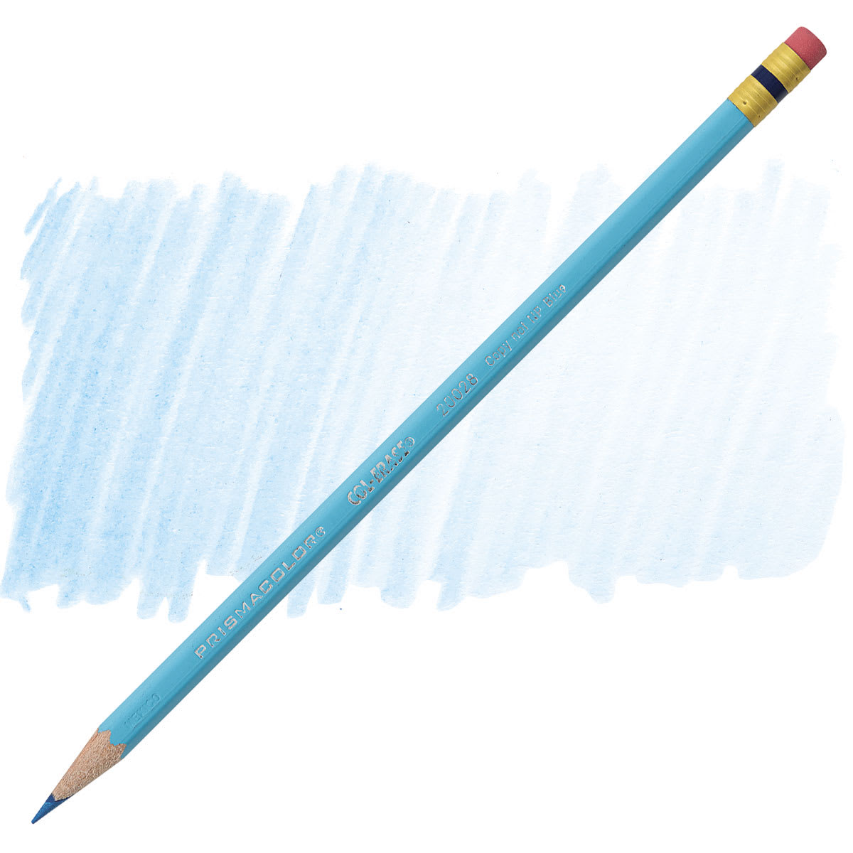 Lápis Prismacolor Col-Erase non-photo-blue 20028 e amostra da cor