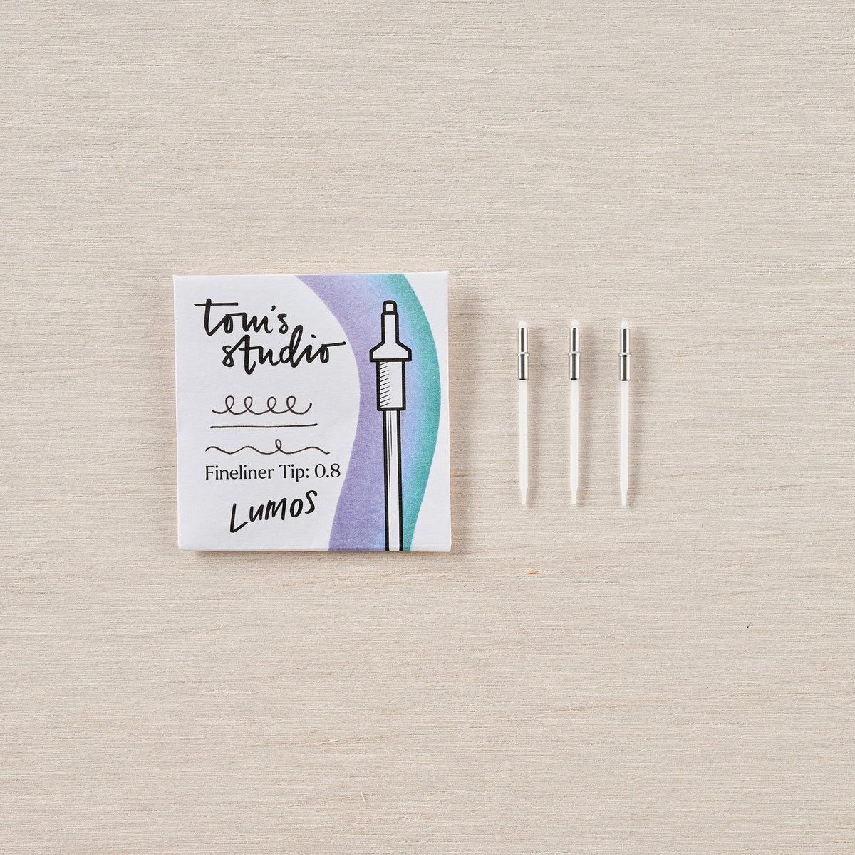 Pacote Tom’s Studio com três pontas Lumos Fineliner 0.8