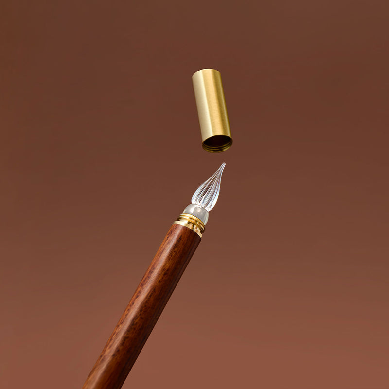 Caneta de vidro Wearingeul e embalagem