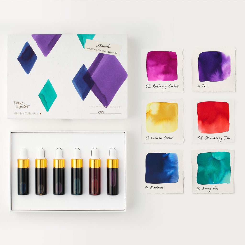 Coleção de mini tintas Jewel Tom's Studio